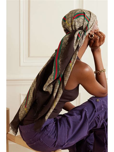 sciaroa gucci|gucci frayed scarf.